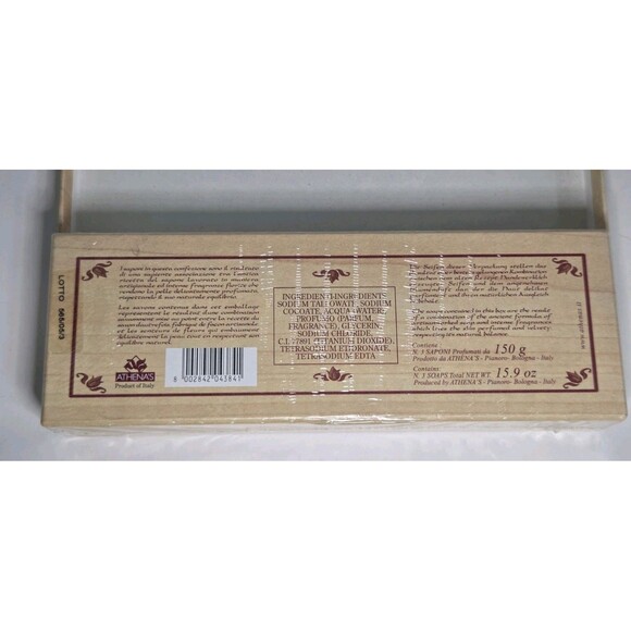 Homemade Italian Soap Antica Firenze 3 Bars Of Luxury Soap Sealed With Gift Box - Picture 5 of 8
